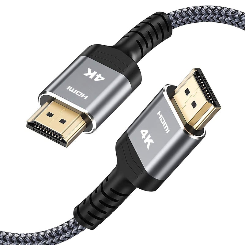 Highwings High-Speed 25 FT HDMI Cable, 18Gbps 2.0 Braided HDMI Cord, 4K HDR, HDR10, HDCP 2.2, ARC, Compatible with Roku TV/HDTV/PS5/Blu-ray - Image 1